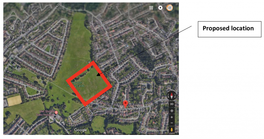 Ashburton Playing Fields Development Proposed Location